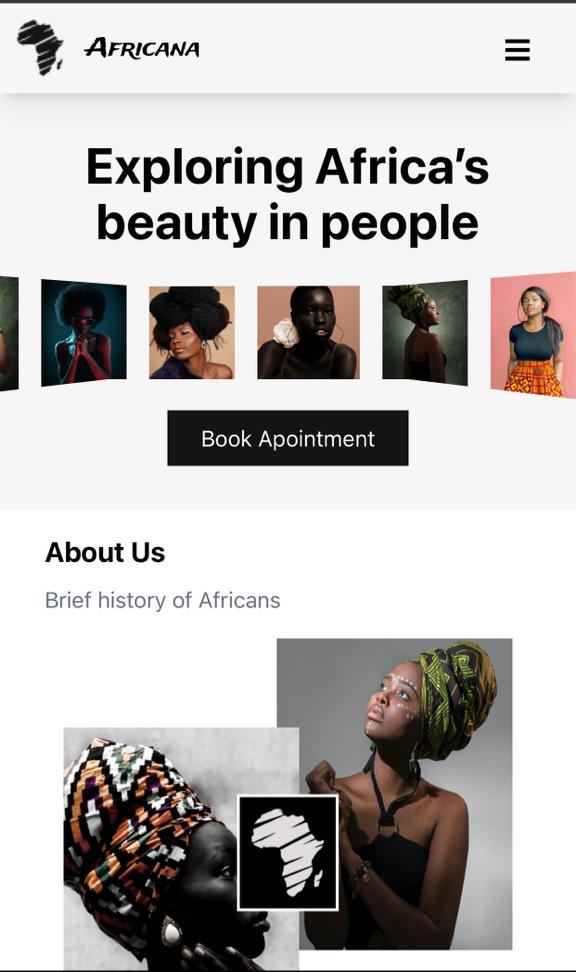 Africana Landing Page